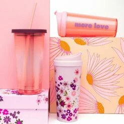 Kate Spade New York Pacific Petals Thermal Mug -Campus Gifts Sales kate spade mugs and tumbler lifestyle