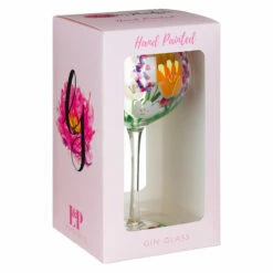 Lynsey Johnstone Hand Painted Honeysuckle Gin Glass -Campus Gifts Sales lesser pavey lp48096 lynsey johnstone hand painted honeysuckle gin glass 3