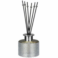 Desire Silver Diamante Pomegranate Noir 200ml Reed Diffuser -Campus Gifts Sales lesser pavey lp49667 silver diamante pomegranate noir 200ml reed diffuser 2