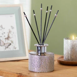 Desire Silver Diamante Pomegranate Noir 200ml Reed Diffuser