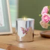 Desire Silver Butterfly Pomegranate Noir Soy Wax Candle -Campus Gifts Sales lesser pavey lp49695 silver butterfly pomegranate noir candle lifestyle