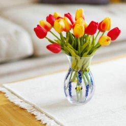 Lynsey Johnstone Hand Painted Bees & Lavender Posy Vase 11 Lynsey Johnstone Hand Painted Bees & Lavender Posy Vase -Campus Gifts Sales lesser pavey lp49761 lynsey johnstone bees lavender posy vase lifestyle 2