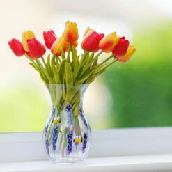 Lynsey Johnstone Hand Painted Bees & Lavender Posy Vase 12 Lynsey Johnstone Hand Painted Bees & Lavender Posy Vase -Campus Gifts Sales lesser pavey lp49761 lynsey johnstone bees lavender posy vase lifestyle 3