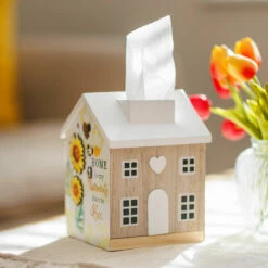 Bee Happy Tissue Box -Campus Gifts Sales lesser pavey lp49798 bee happy tissue box lifestyle 2