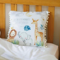 Little Moments Safari Cushion -Campus Gifts Sales lesser and pavey lp49283 little moments safari cushion lifestyle
