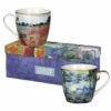 Claude Monet Set Of Two Boxed Mugs -Campus Gifts Sales lesser and pavey lp94652 claude monet set of two boxed mugs 8