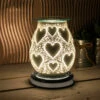Desire Bulbous Satin White Hearts Aroma Lamp Wax Melt Warmer 2 Desire Bulbous Satin White Hearts Aroma Lamp Wax Melt Warmer -Campus Gifts Sales lesser pavey lp48152 desire bulbous satin heart aroma lamp wax melt warmer a1