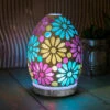 Desire Blue Flower Mosaic Egg Colour Changing Aroma Humidifier 1 Desire Blue Flower Mosaic Egg Colour Changing Aroma Humidifier -Campus Gifts Sales lesser and pavey lp47497 desire blue flower humidifier lifestyle 1