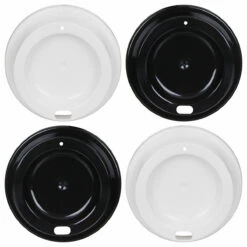 Kate Spade New York Black & White Stripe/Dot Set Of Four Travel Cups 11 Kate Spade New York Black & White Stripe/Dot Set Of Four Travel Cups -Campus Gifts Sales lifeguard press 217049 kate spade travel cup set 3