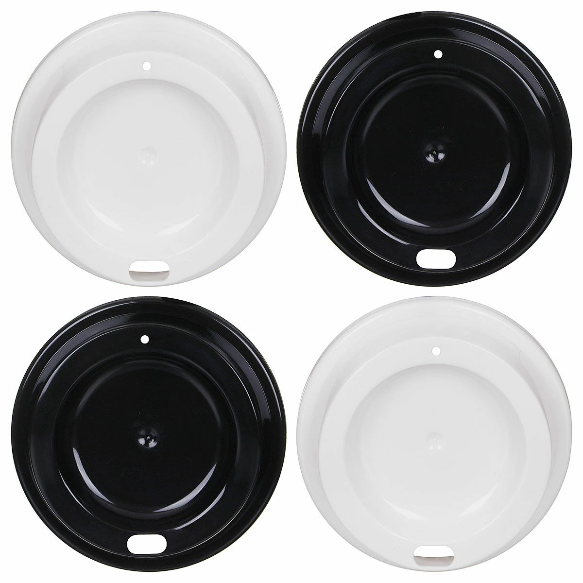 Kate Spade New York Black & White Stripe/Dot Set Of Four Travel Cups 5 Kate Spade New York Black & White Stripe/Dot Set Of Four Travel Cups - Image 3