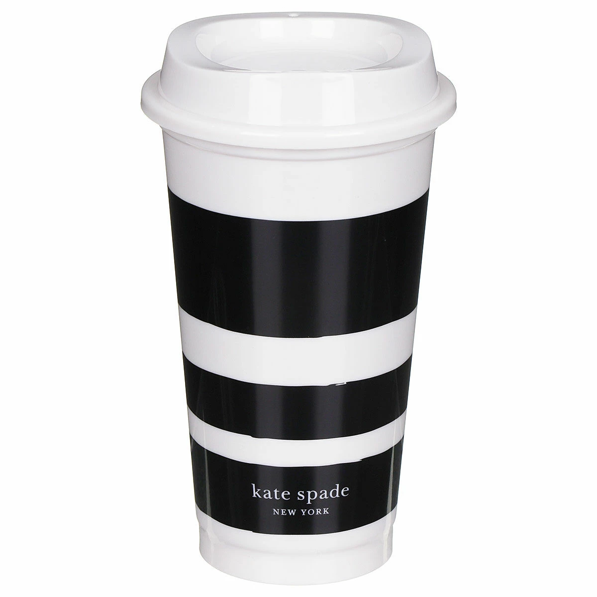 Kate Spade New York Black & White Stripe/Dot Set Of Four Travel Cups 9 Kate Spade New York Black & White Stripe/Dot Set Of Four Travel Cups - Image 7