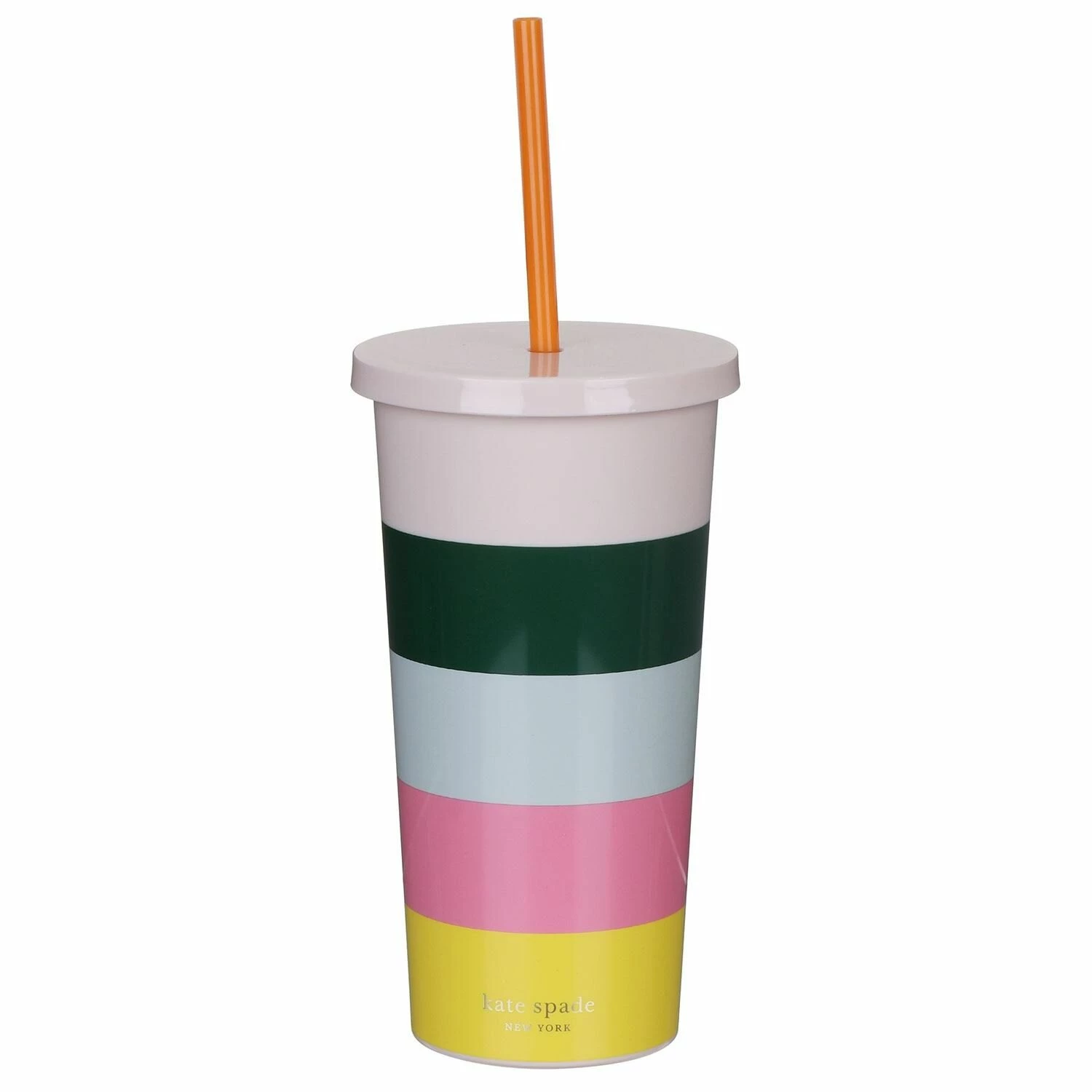 Kate Spade New York Stripe Tumbler With Straw 3 Kate Spade New York Stripe Tumbler With Straw