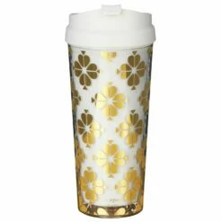Kate Spade New York Gold Spade Flower Thermal Mug