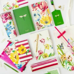 Kate Spade New York Painted Tulips Stainless Steel Tumbler -Campus Gifts Sales lifeguard press kate spade dragonflies and tulips lifestyle 3 4