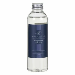 Marmalade Of London Bergamot & Soft Rose 200ml Reed Diffuser Refill -Campus Gifts Sales marmalade of london 11951 bergamot soft rose 200ml reed diffuser refill 2