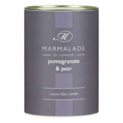 Marmalade Of London Pomegranate & Pear 230g Luxury Glass Soy Candle -Campus Gifts Sales marmalade of london 12118 pomegranate pear 230g luxury glass candle 4
