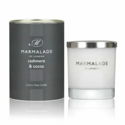 Marmalade Of London Cashmere & Cocoa 230g Luxury Glass Soy Candle