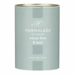 Marmalade Of London Tuscan Lime & Basil 230g Luxury Glass Soy Candle -Campus Gifts Sales marmalade of london 12170 tuscan lime basil 230g luxury glass candle 4