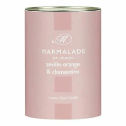 Marmalade Of London Seville Orange & Clementine 230g Luxury Glass Soy Candle -Campus Gifts Sales marmalade of london 12187 seville orange clementine 230g luxury glass candle 4