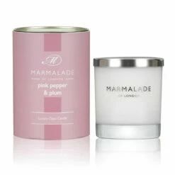 Marmalade Of London Pink Pepper & Plum 230g Luxury Glass Soy Candle