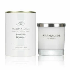 Marmalade Of London Prosecco & Juniper 230g Luxury Glass Soy Candle