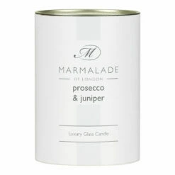 Marmalade Of London Prosecco & Juniper 230g Luxury Glass Soy Candle -Campus Gifts Sales marmalade of london 19902 prosecco juniper 230g luxury glass candle 4