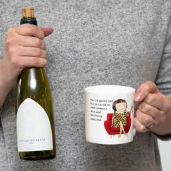 Rosie Made A Thing Leopard Skin Mug -Campus Gifts Sales mclaggan rosie made a thing qrh01 leopard skin mug lifestyle 02