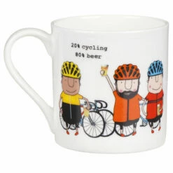 Rosie Made A Thing Cycling/Beer Mug -Campus Gifts Sales mclaggan rosie made a thing qrh46 cycling beer mug 02