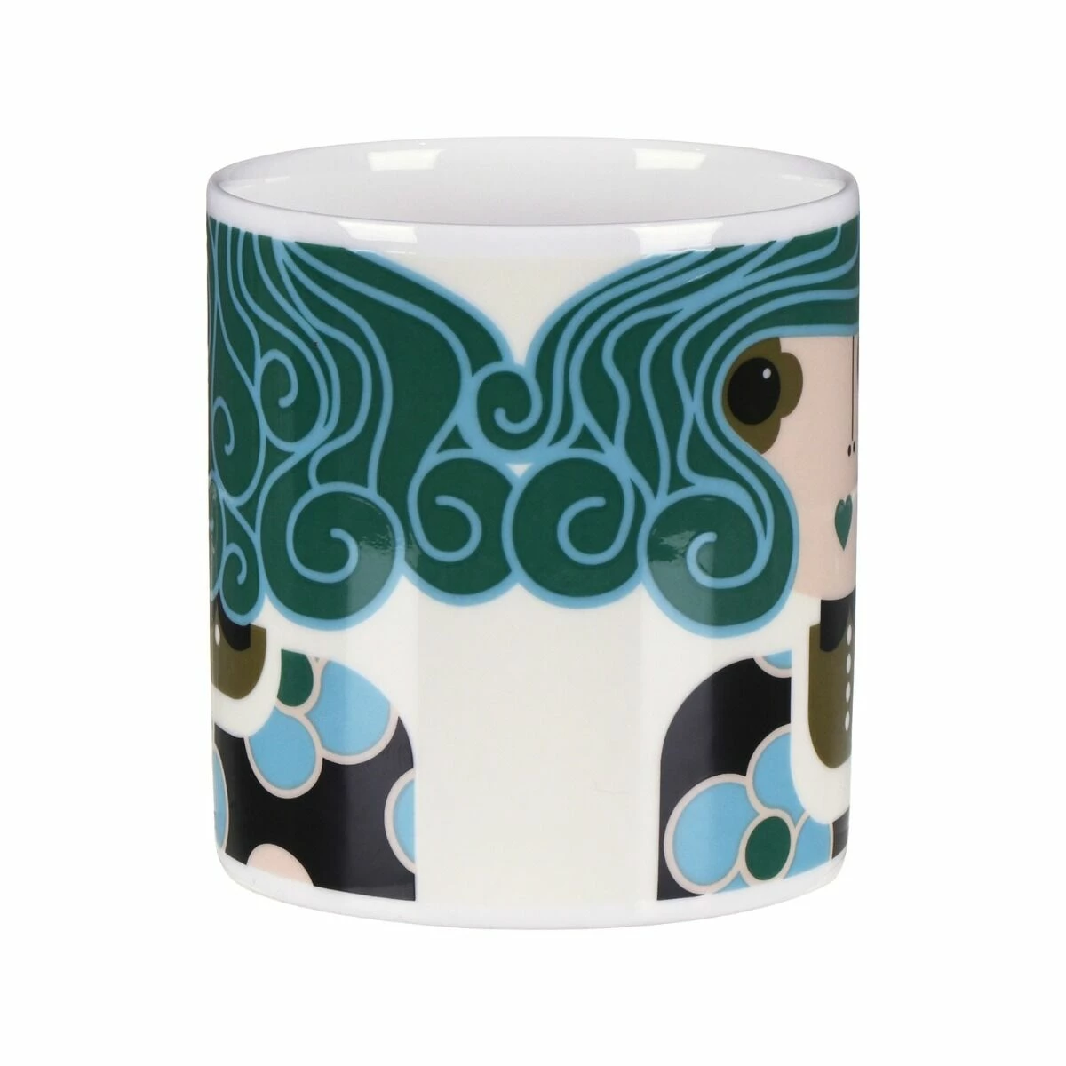 Orla Kiely Dee Dee Teal Large Mug 4 Orla Kiely Dee Dee Teal Large Mug - Image 2