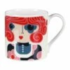 Orla Kiely Dee Dee Red Large Mug -Campus Gifts Sales mclaggan smith orla kiely msqok171 dee dee red large mug 01