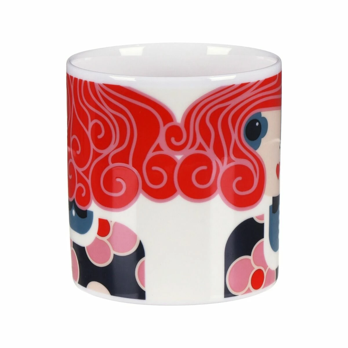 Orla Kiely Dee Dee Red Large Mug 4 Orla Kiely Dee Dee Red Large Mug - Image 2