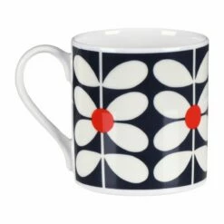 Orla Kiely 60’s Stem Navy Large Mug -Campus Gifts Sales mclaggan smith orla kiely msqok174 60s stem navy large mug 03
