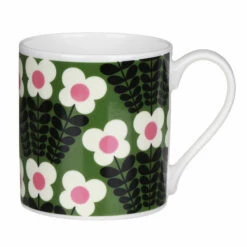 Orla Kiely Green Bunch Of Stems Large Mug