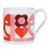 Orla Kiely Pink ‘Love’ Large Mug -Campus Gifts Sales mclaggan smith orla kiely qok141 pink love large mug 1