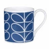 Orla Kiely Linear Stem Periwinkle Blue Large Mug