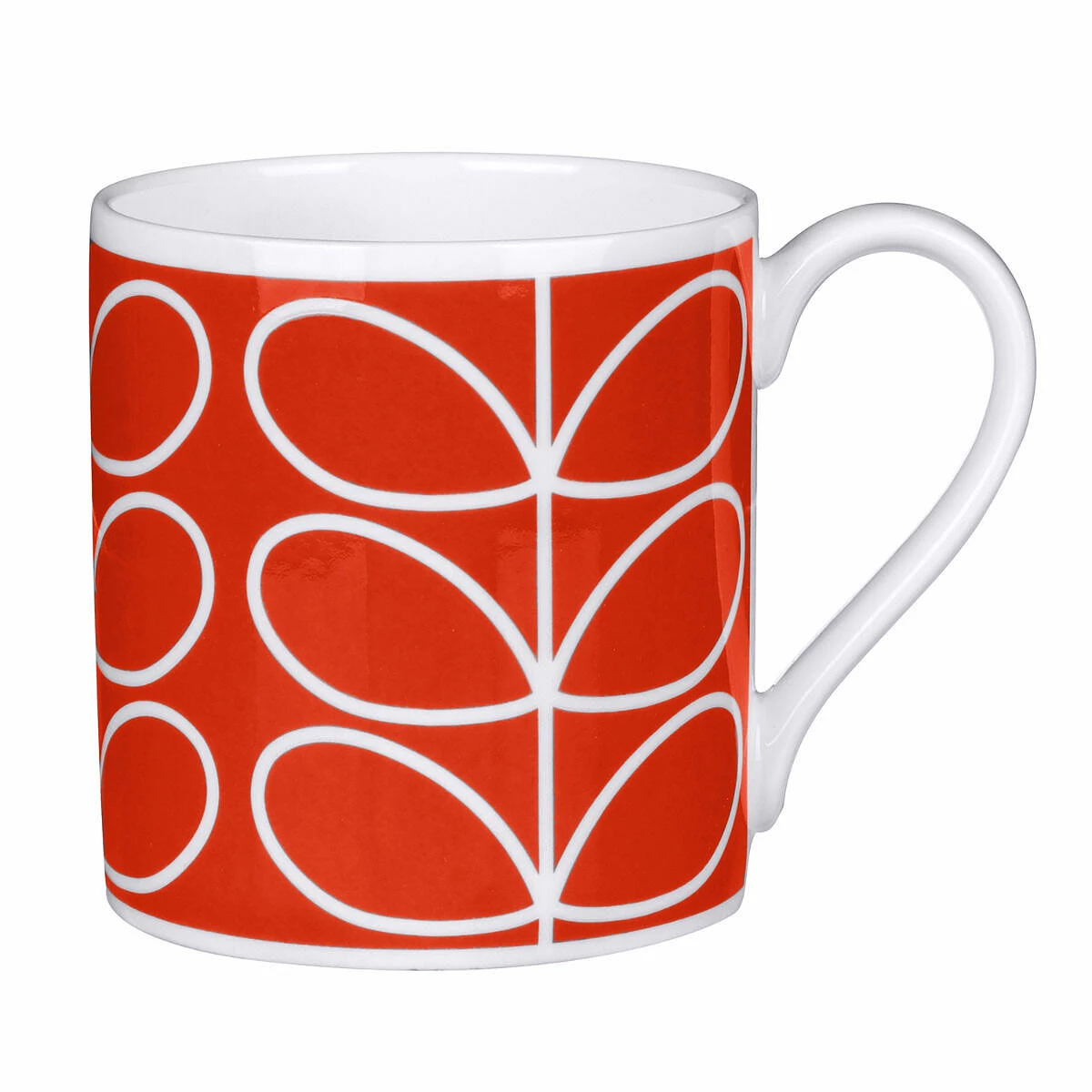 Orla Kiely Linear Stem Orange Poppy Large Mug 3 Orla Kiely Linear Stem Orange Poppy Large Mug