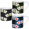 Orla Kiely Set Of 3 Bunch Of Stems Large Mugs -Campus Gifts Sales mclaggen smith bundle qok183 185 orla kiely bunch of stems three large mugs