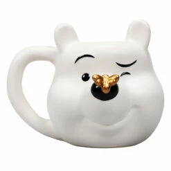 Winnie The Pooh Shaped Mug With Gold Bee