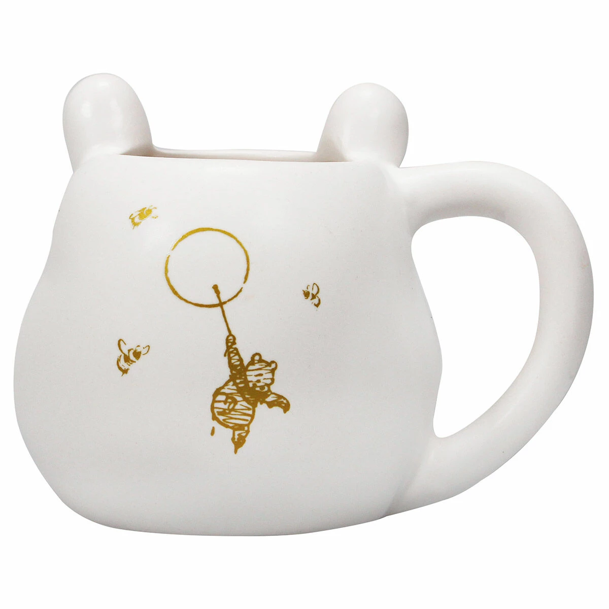 Winnie The Pooh Shaped Mug With Gold Bee 4 Winnie The Pooh Shaped Mug With Gold Bee - Image 2
