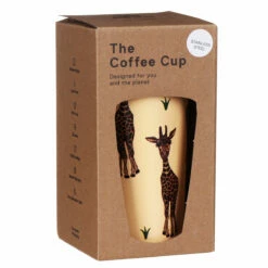 Eco Chic Beige Giraffe Stainless Steel Travel Coffee Cup -Campus Gifts Sales n26 eco chic beige giraffe stainless steel travel coffee cup 04