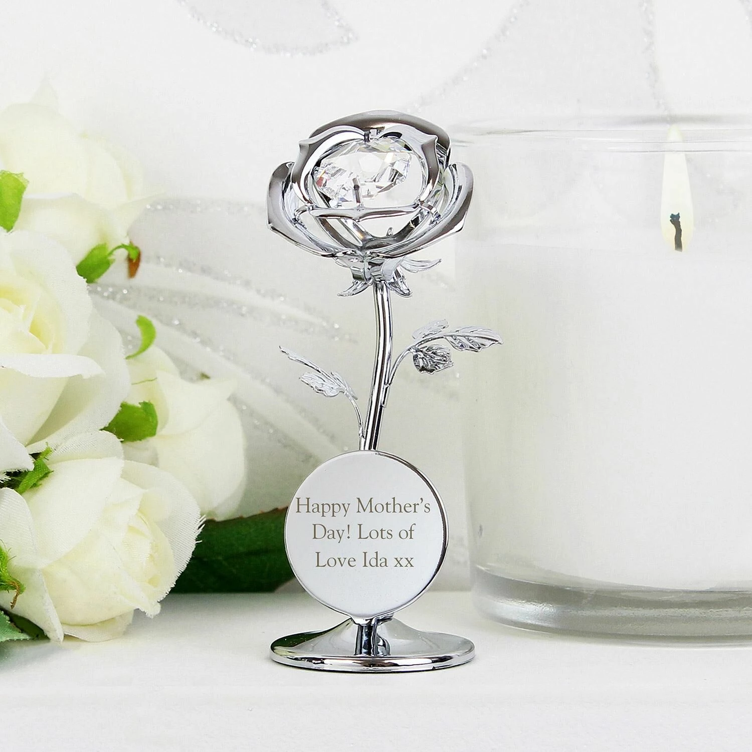 Personalised Crystocraft Rose Ornament 10 Personalised Crystocraft Rose Ornament - Image 8