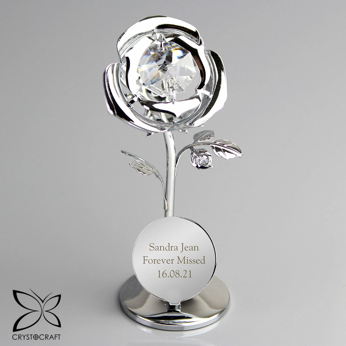 Personalised Crystocraft Rose Ornament 7 Personalised Crystocraft Rose Ornament - Image 5