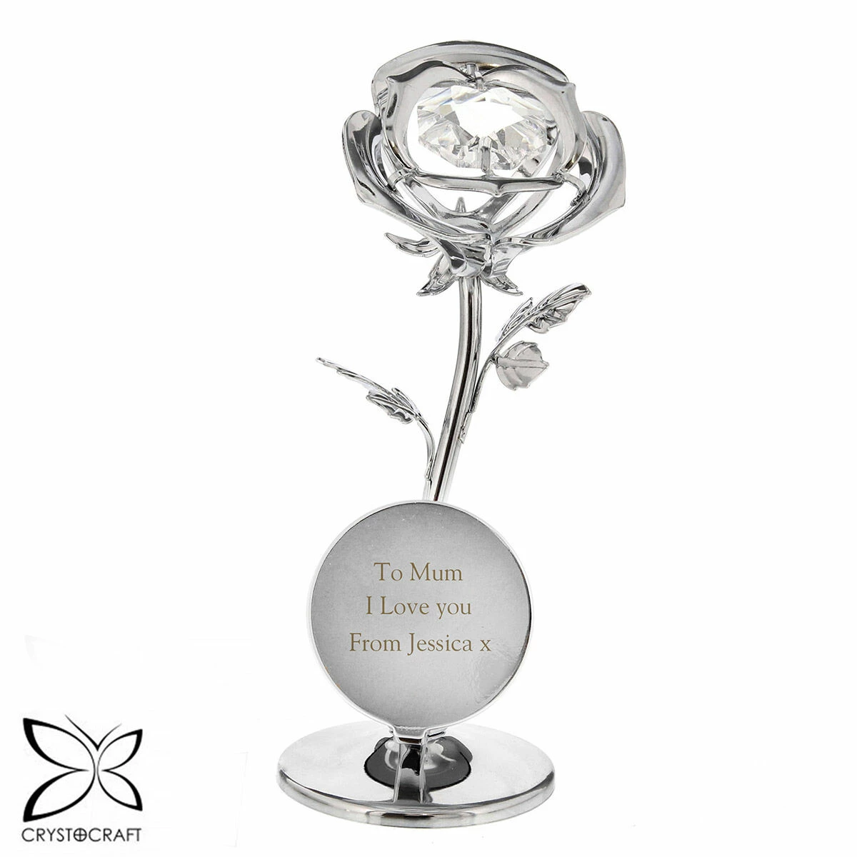 Personalised Crystocraft Rose Ornament 11 Personalised Crystocraft Rose Ornament - Image 9