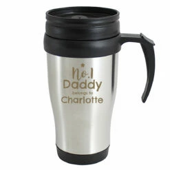 Personalised No.1 Daddy Travel Mug 8 Personalised No.1 Daddy Travel Mug -Campus Gifts Sales p0104m30 personalised no.1 daddy travel mug 2