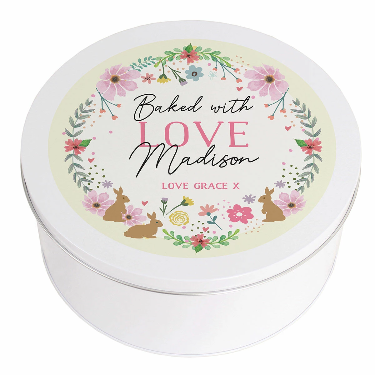 Personalised Springtime Cake Tin 5 Personalised Springtime Cake Tin - Image 3
