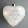 Personalised 'Forever In Our Hearts' LED Hanging Glass Heart 1 Personalised 'Forever In Our Hearts' LED Hanging Glass Heart -Campus Gifts Sales p0107f87