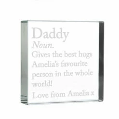 Personalised ‘Dictionary Definition’ Large Crystal Token -Campus Gifts Sales p0107g53 personalised dictionary definition large crystal token 2