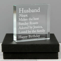 Personalised ‘Dictionary Definition’ Large Crystal Token -Campus Gifts Sales p0107g53 personalised dictionary definition large crystal token 5