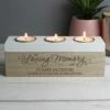 Personalised ‘In Loving Memory’ Triple Tea Light Box -Campus Gifts Sales p0111c43 pmc personalised in loving memory triple tea light box 4