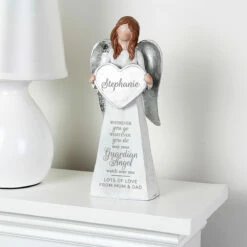 Personalised ‘Guardian Angel’ Memorial Angel Ornament 9 Personalised ‘Guardian Angel’ Memorial Angel Ornament -Campus Gifts Sales p011393 2 1
